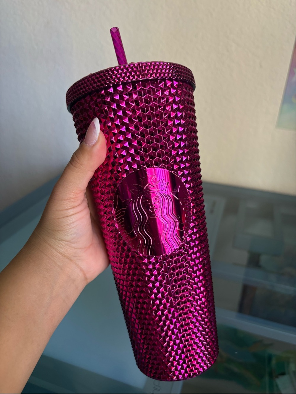 Starbucks Studded Tumbler - Fuchsia Metallic